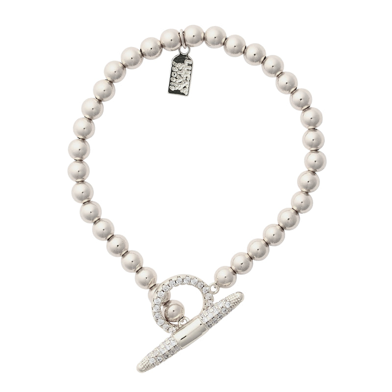 Essential CZ Toggle Bubble Bracelet