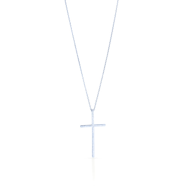 Pave Cross Necklace