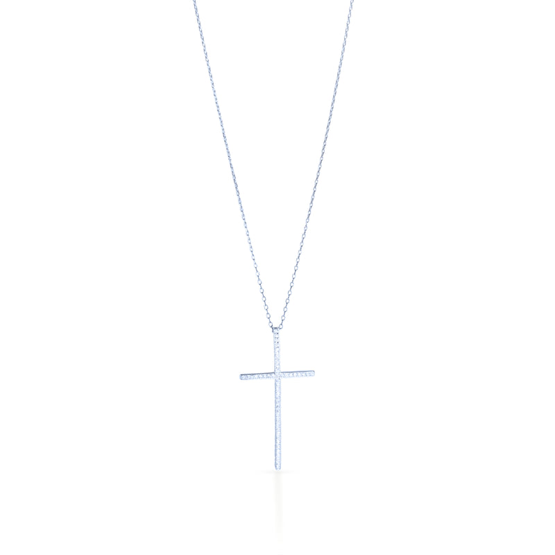 Pave Cross Necklace