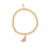 Evolution Butterfly Bubble Stacking Bracelets - Gold Filled