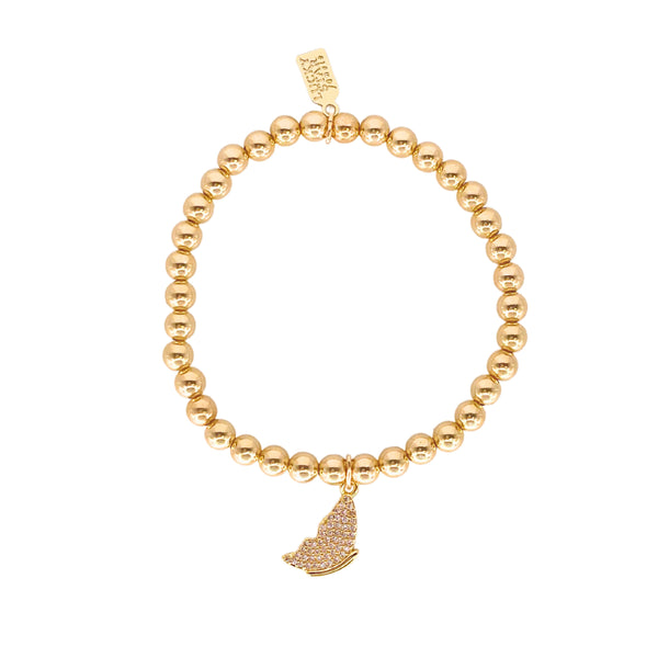Evolution Butterfly Bubble Stacking Bracelets - Gold Filled