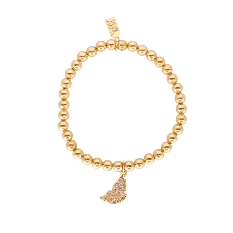 Evolution Butterfly Bubble Stacking Bracelets - Gold Filled