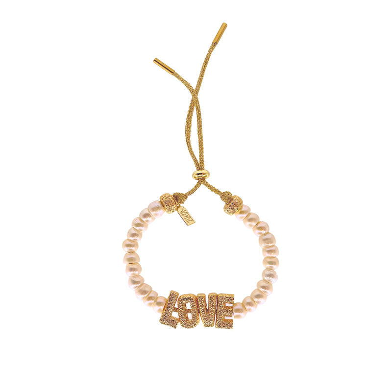 Eye Candy Custom ID Bracelet - Pearl