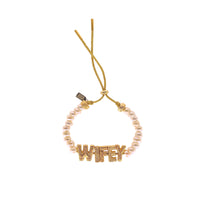 Eye Candy Custom ID Bracelet - Pearl