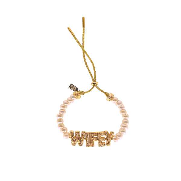 Eye Candy Custom ID Bracelet - Pearl