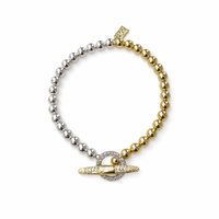 Essential CZ Toggle Bubble Bracelet