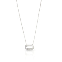 Floating Link Embossed Neckace