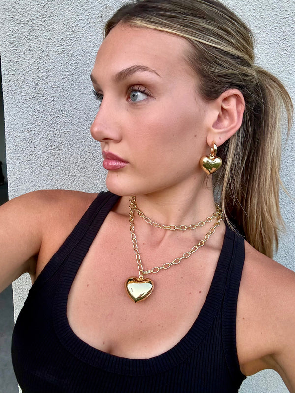 Bubble Heart Wrap Necklace