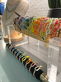 Enamel Link Bubble Rings