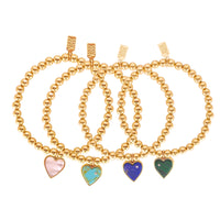 Heart Gem Bubble Bracelet