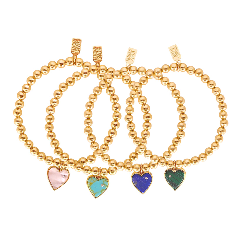 Heart Gem Bubble Bracelet
