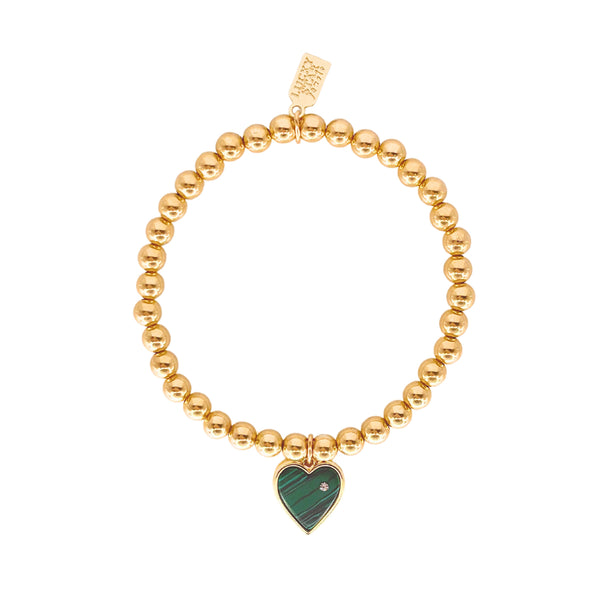 Heart Gem Bubble Bracelet