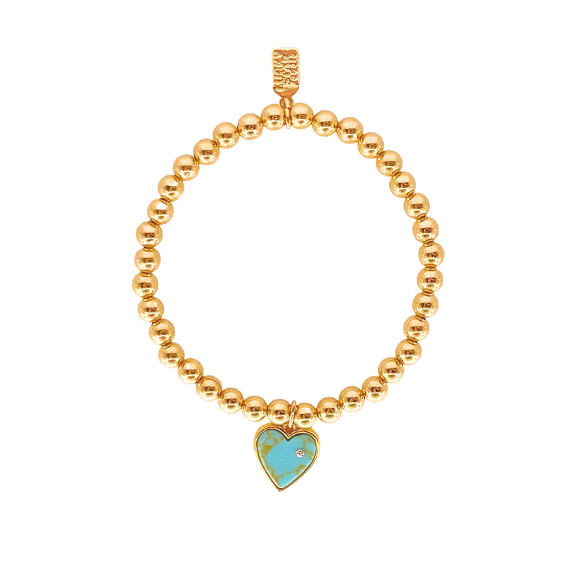Heart Gem Bubble Bracelet