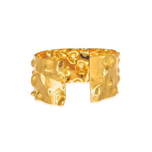 Gold Filled Hammered Cuff