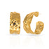 Gold Filled Hammered Hoop