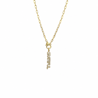 Pave Affirmation Necklace