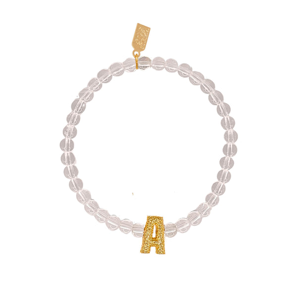 Candy Initial Glossy Bubble Bracelet
