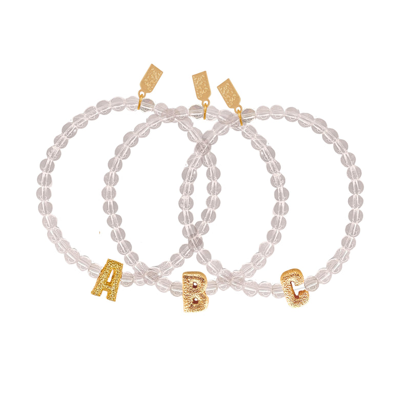 Candy Initial Glossy Bubble Bracelet