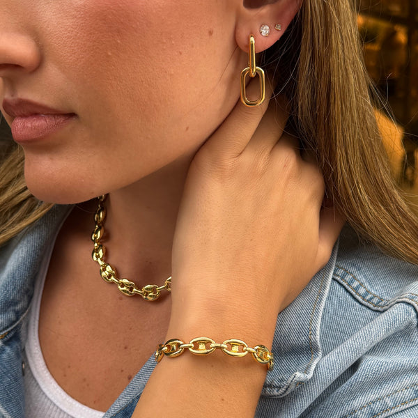Double Link Earring
