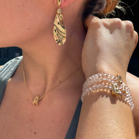 Candy Initial Glossy Bubble Bracelet