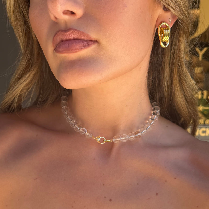 Quartz Beaded Necklace