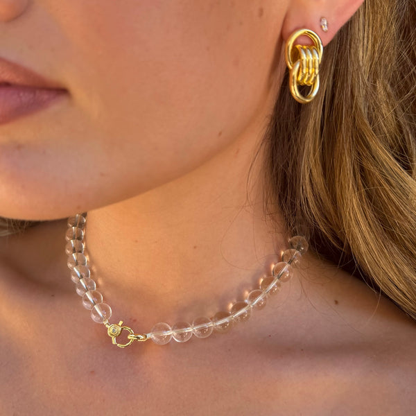 Quartz Beaded Necklace