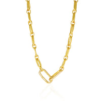 Double Link Pave Necklace