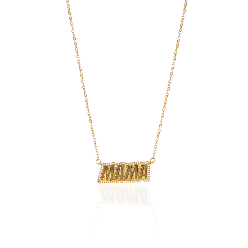 Mama Nameplate Necklace