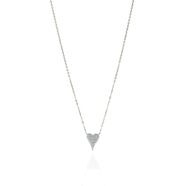 Pave Heart Necklace