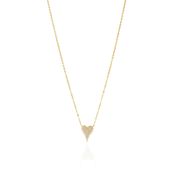 Pave Heart Necklace