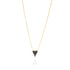 Pave Heart Necklace - Black