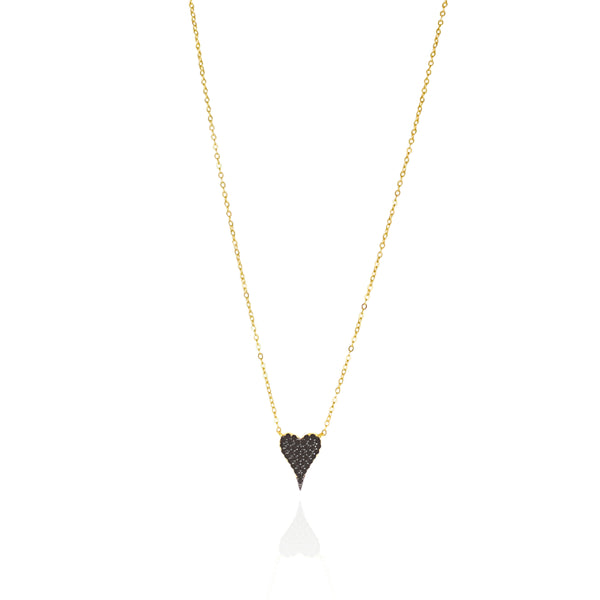 Pave Heart Necklace