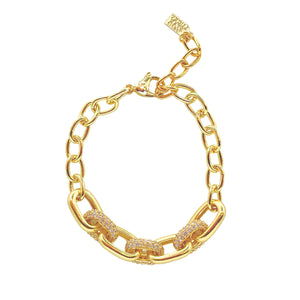 Pave Link Bracelet