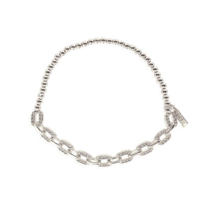 Pave Link Petite Bubble Bracelet