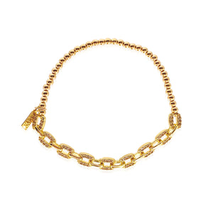 Pave Link Petite Bubble Bracelet