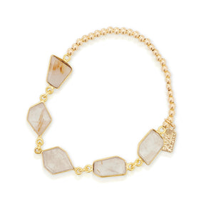 Prana Gemstone Bubble Bracelet - Quartz