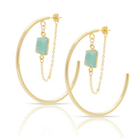 Prana Gemstone Hoop