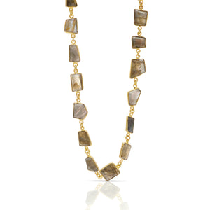 Prana Gemstone Necklace - Labradorite