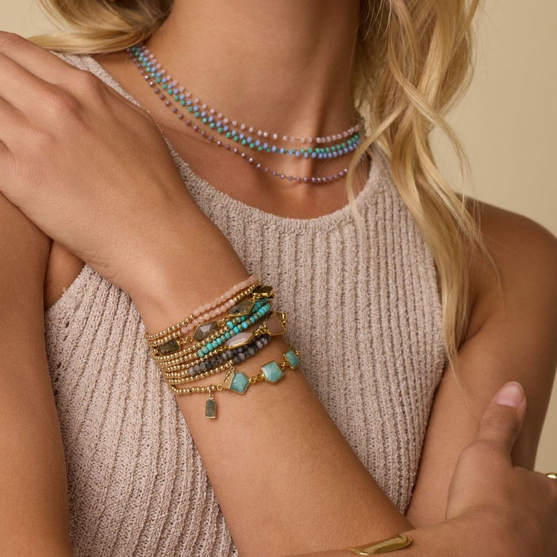 Stardust Gemstone Bubble Bracelet Set