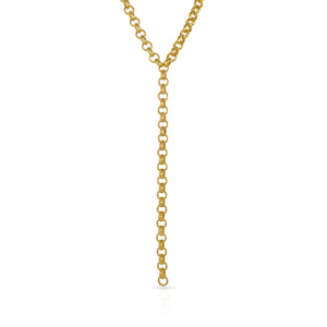 Rolo Chain Lariat Necklace