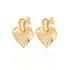 Ruffled Heart Earring