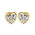 Solitaire Heart Stud