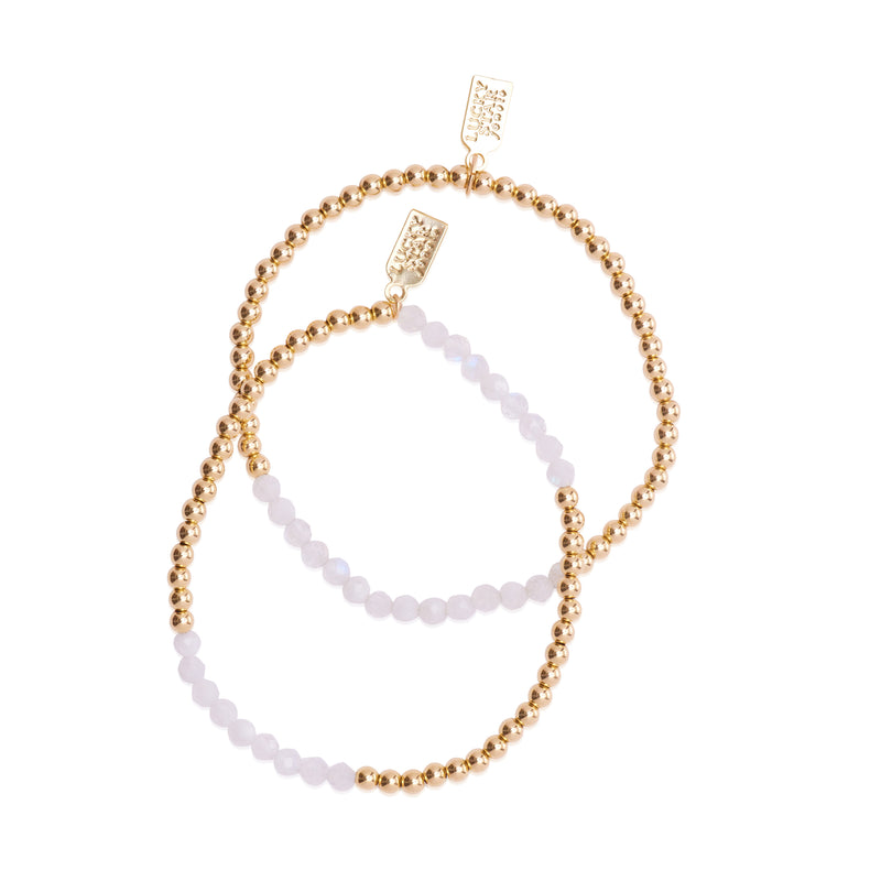 Stardust Gemstone Bubble Bracelet Set