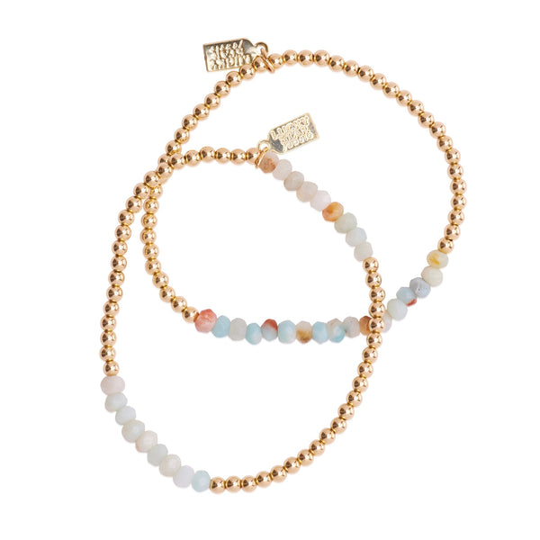 Stardust Gemstone Bubble Bracelet Set