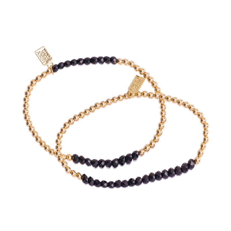 Stardust Gemstone Bubble Bracelet Set