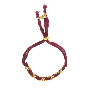 Sun & Silk Bracelet - Merlot