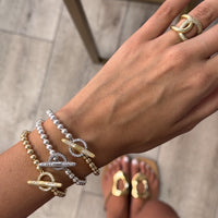 Essential CZ Toggle Bubble Bracelet