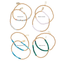 Stardust Gemstone Bubble Bracelet Set