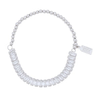 Tournament Stretch Bracelet - Silver
