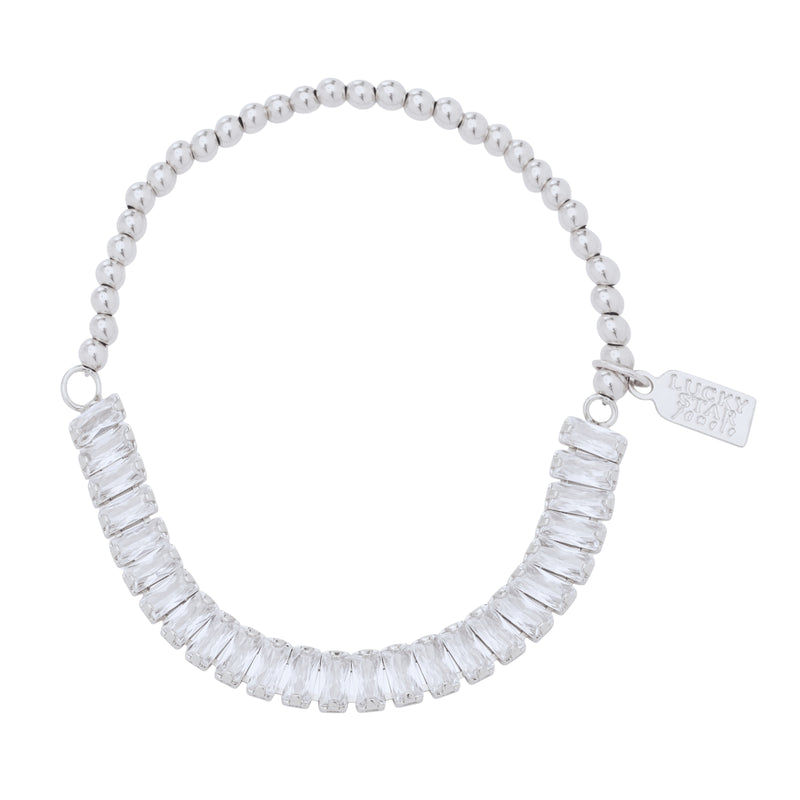 Tournament Stretch Bracelet - Silver